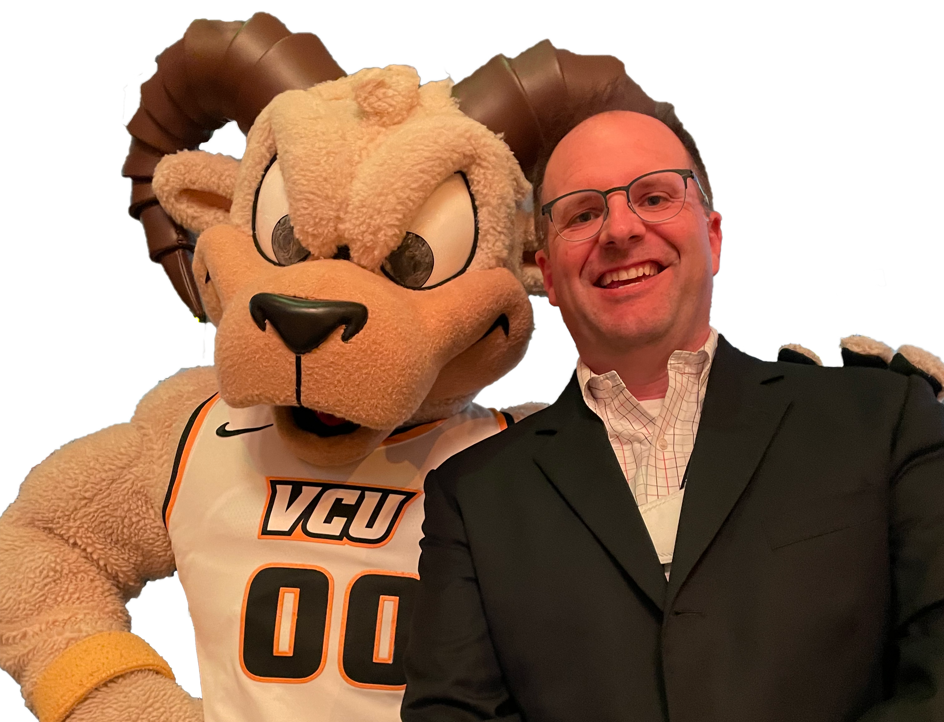 Stephen Barr with Rodney